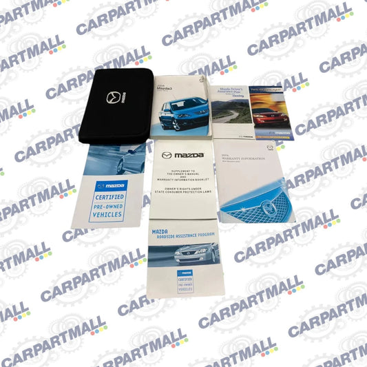 2004 MAZDA 3 MAZDA3 OWNER'S MANUAL GUIDE HANDBOOK WARRANTIES SET W / CASE OEM
