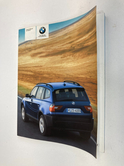 2005 05 BMW X3 SUV 4-DR Owner's Manual & Quick Reference Card Handbook OEM