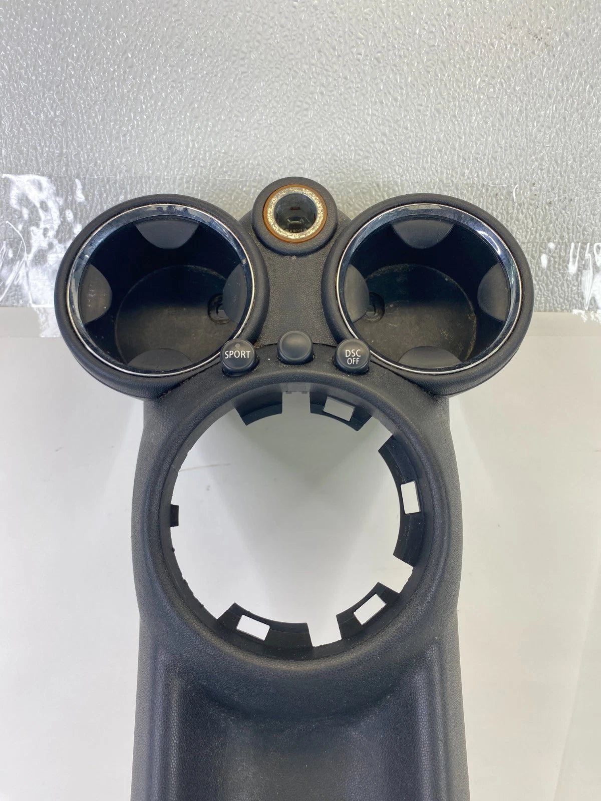 2007-2015 MINI COOPER CENTER CONSOLE CUPHOLDER SWITCH BEZEL TRIM 51162752927 OEM