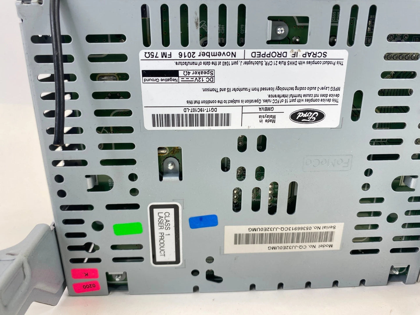 2016 2017 Ford Taurus AM/FM Radio Receiver CD Disc Player Audio DG1T-19C107-LD