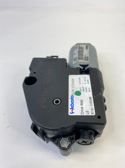 2007 2008 BMW 328xi Sunroof Sun Roof Motor Drive Assy 6761-7193398 OEM