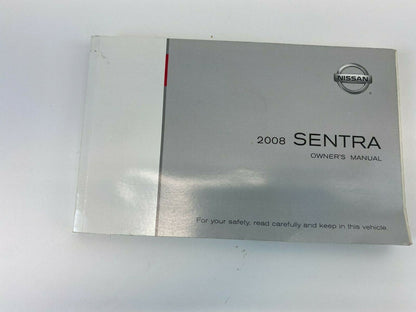 2008 08 Nissan Sentra Sedan Owners Manual Guide Book Warranty Information W Case