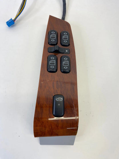 2000-2002 MERCEDES S430 DRIVER MASTER POWER WINDOW SWITCH WOOD BEZEL OEM
