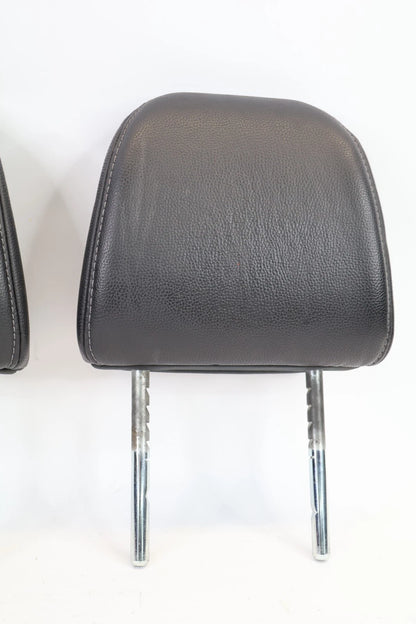 2016-2022 HONDA PILOT FRONT LEFT RIGHT SEAT HEADRESTS PAIR BLACK LEATHER OEM