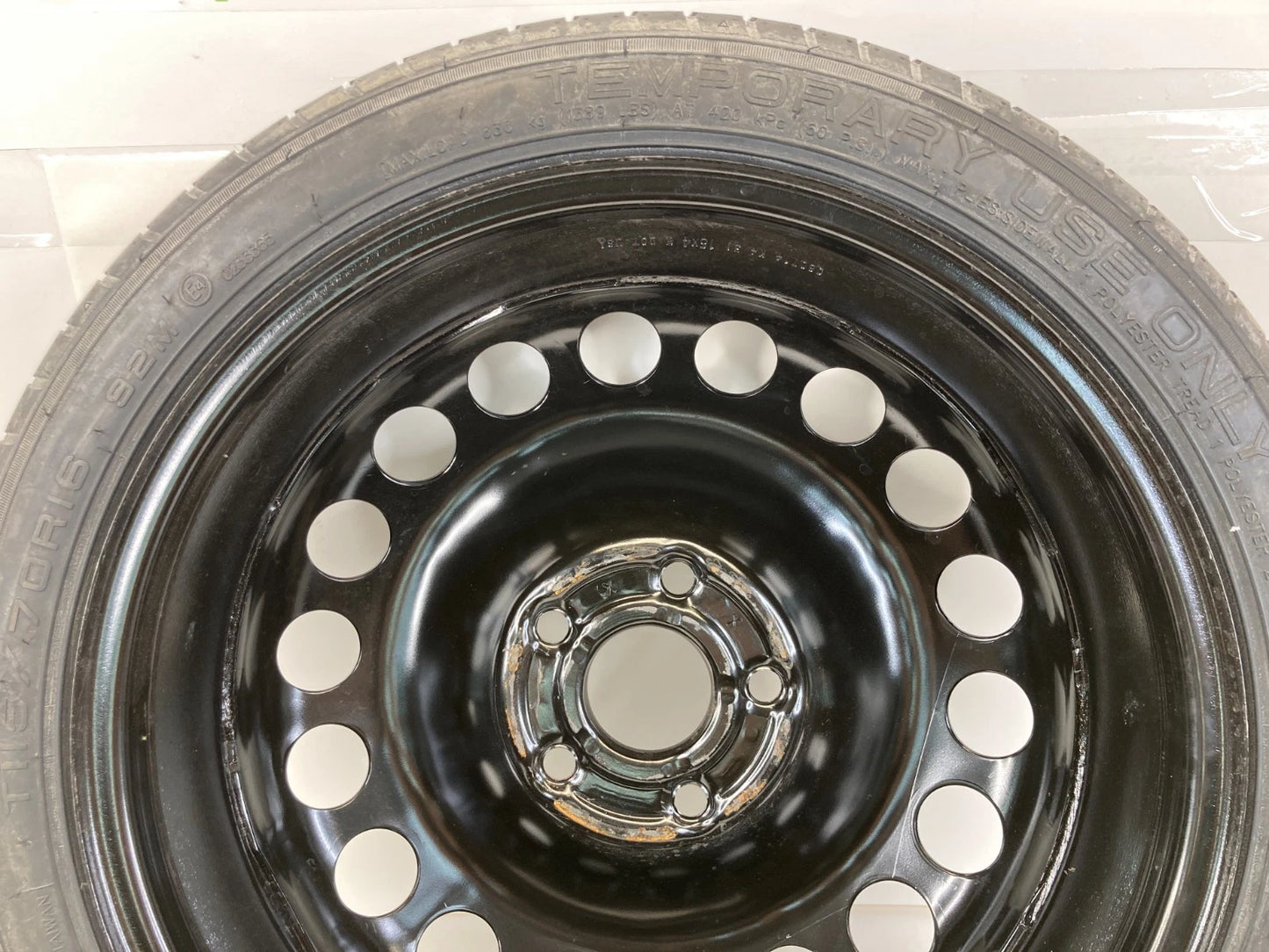 11-16 CHEVROLET CRUZE EMERGENCY SPARE TIRE WHEEL COMPACT DONUT T115/70R16 92M