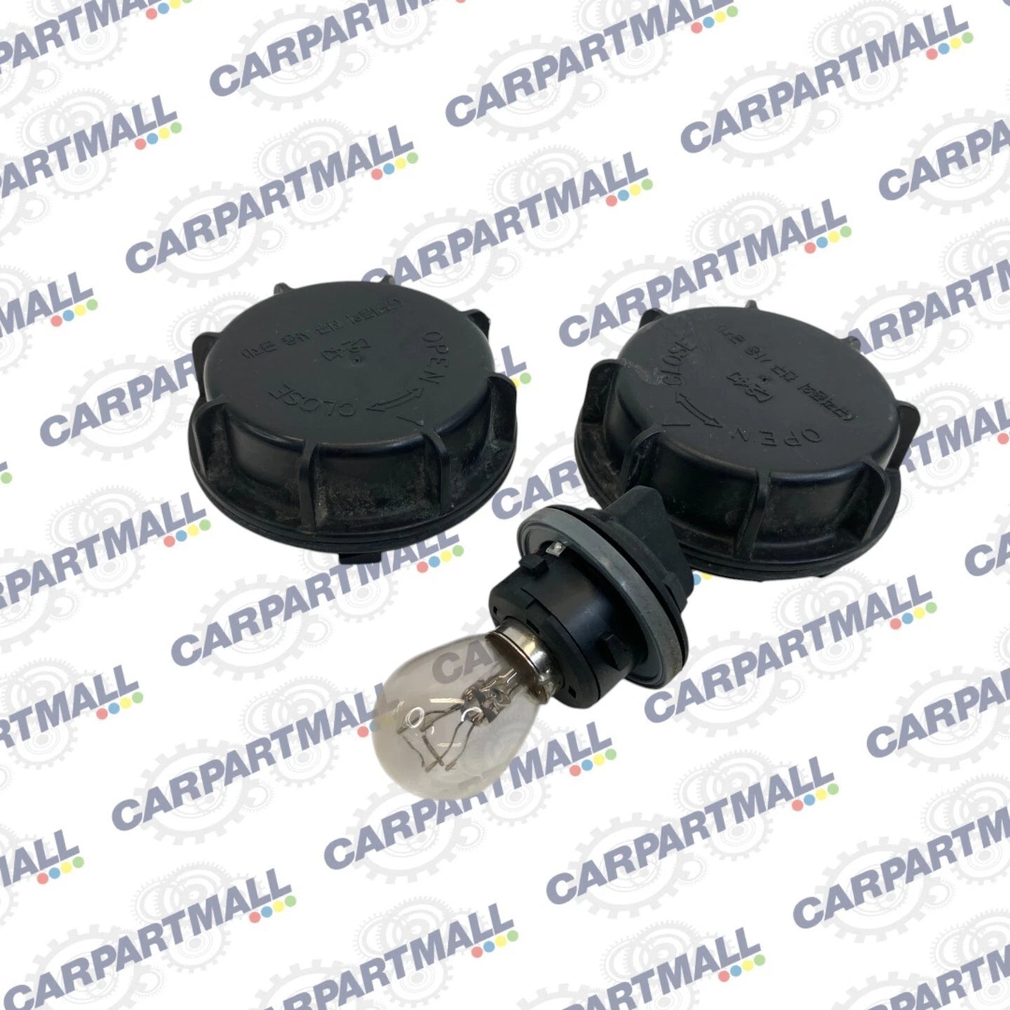 2007-2009 HYUNDAI SANTA FE RIGHT HEADLIGHT HEADLAMP BULB DUST ACCESS COVER PAIR