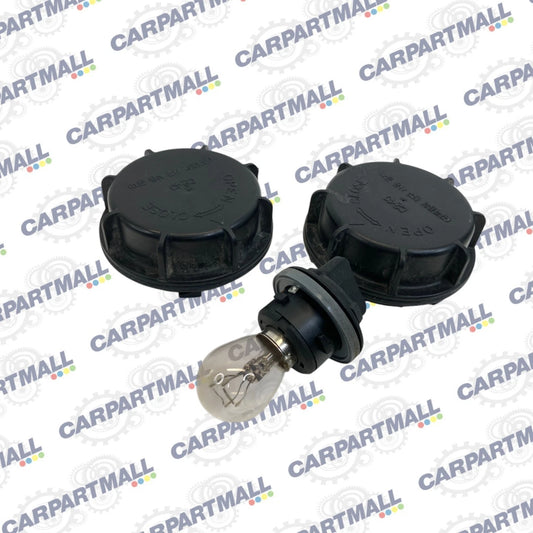2007-2009 HYUNDAI SANTA FE RIGHT HEADLIGHT HEADLAMP BULB DUST ACCESS COVER PAIR