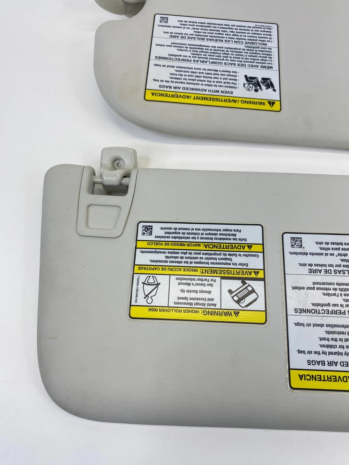 2013-2019 Ford Escape Roof Sunvisor Sun Visor Shade Left & Right Pair Set OEM