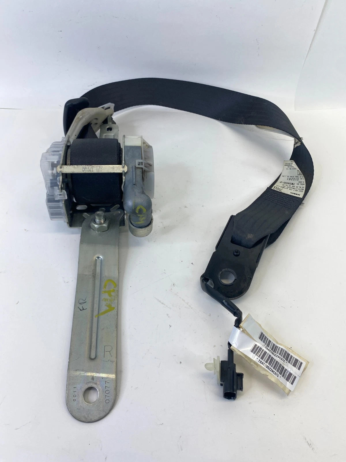2005 2006 INFINITI G35 SEDAN FRONT RIGHT SIDE SEAT BELT RETRACTOR 7M3800-P OEM