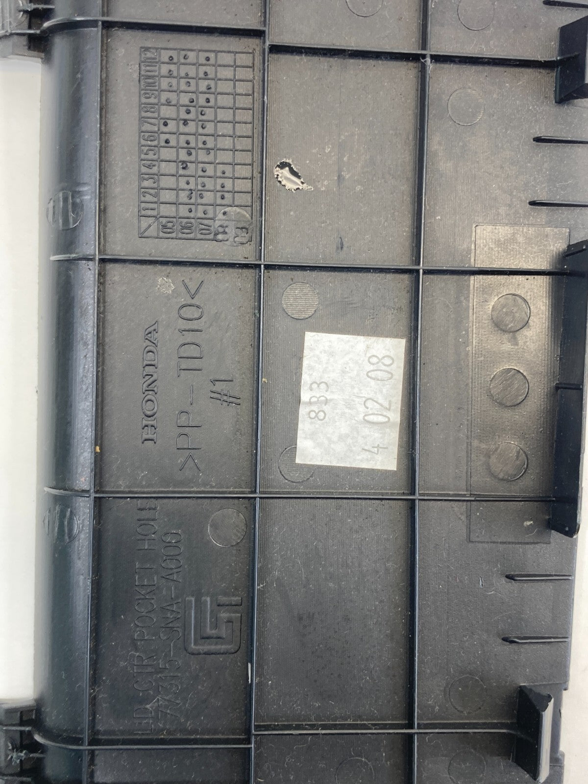 2006-2011 Honda Civic Dash Center Pocket Hole Access Lid Cover 77315-SNA-A000