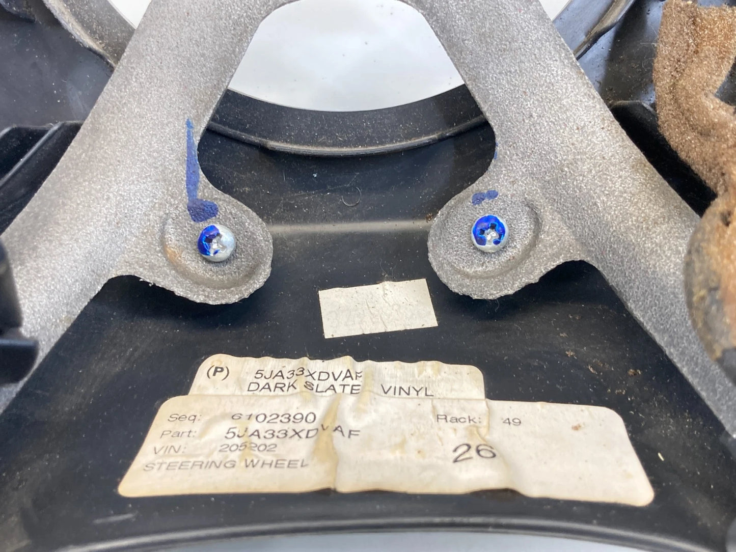 2002-2005 DODGE RAM 1500 STEERING WHEEL DARK SLATE CRUISE 5JA33XDVAF OEM