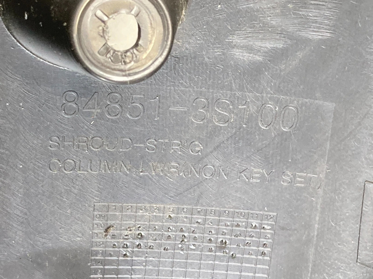 2011-2015 HYUNDAI SONATA UPPER & LOWER STEERING COLUMN COVER TRIM 84851-3S100