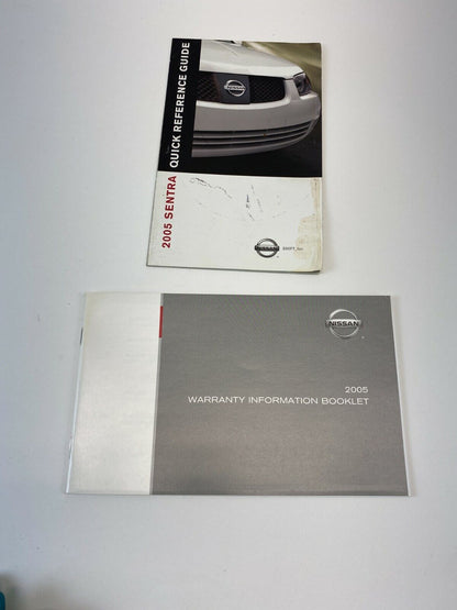 2005 05 Nissan Sentra Owners Manual Information Warranty Guide Book Set w/ Case