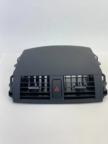 2009 10 11 TOYOTA COROLLA DASH CENTER A/C OUTLET AIR VENT W/CLOCK HAZARD SWITCH
