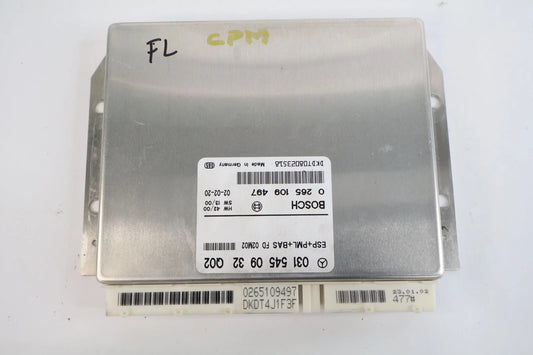 2000-2003 MERCEDES S430 S500 FRONT LEFT ABS ESP CONTROL MODULE 031-545-09-32-Q02