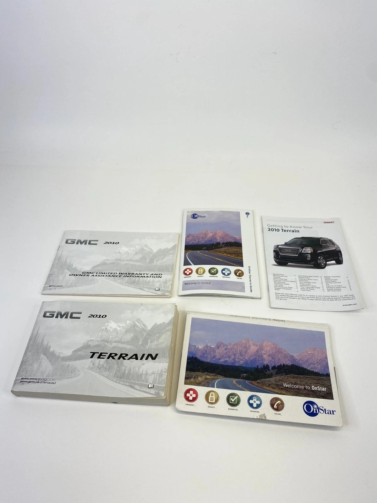 2010 GMC TERRAIN OWNERS MANUAL WARRANTY INFORMATION ONSTAR GUIDE SET OEM
