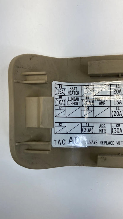 08-12 HONDA ACCORD RIGHT DASH INTERIOR FUSE BOX FUSEBOX LID DOOR 83112TA0A010