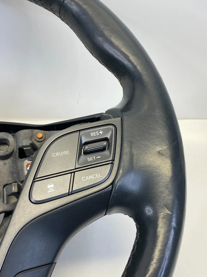 13-18 HYUNDAI SANTA FE SPORT STEERING WHEEL BLACK LEATHER OEM 56130-2W000 OEM