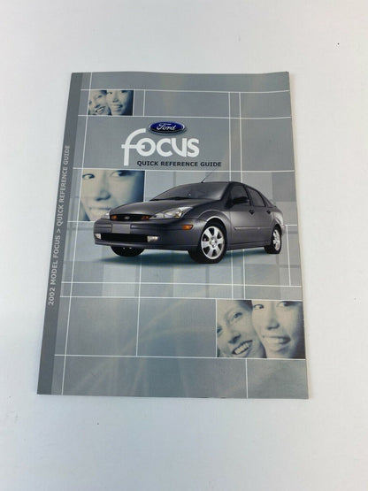 2002 02 Ford Focus Owners Manual Quick Reference Guide Book Set w/ Case OEM