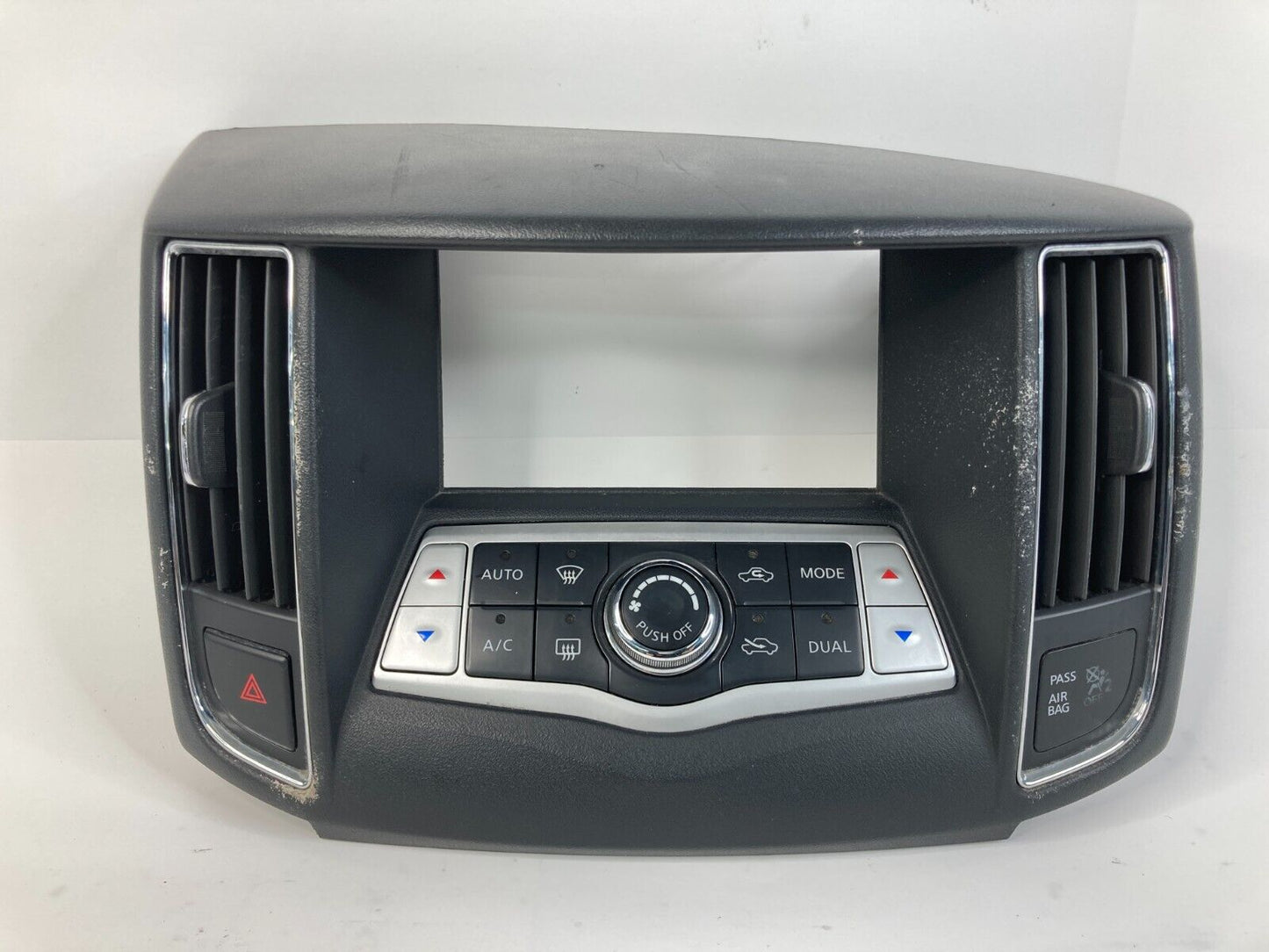 09-14 Nissan Maxima Dash Heater AC Climate Control Unit Bezel Trim 27500-9N01A