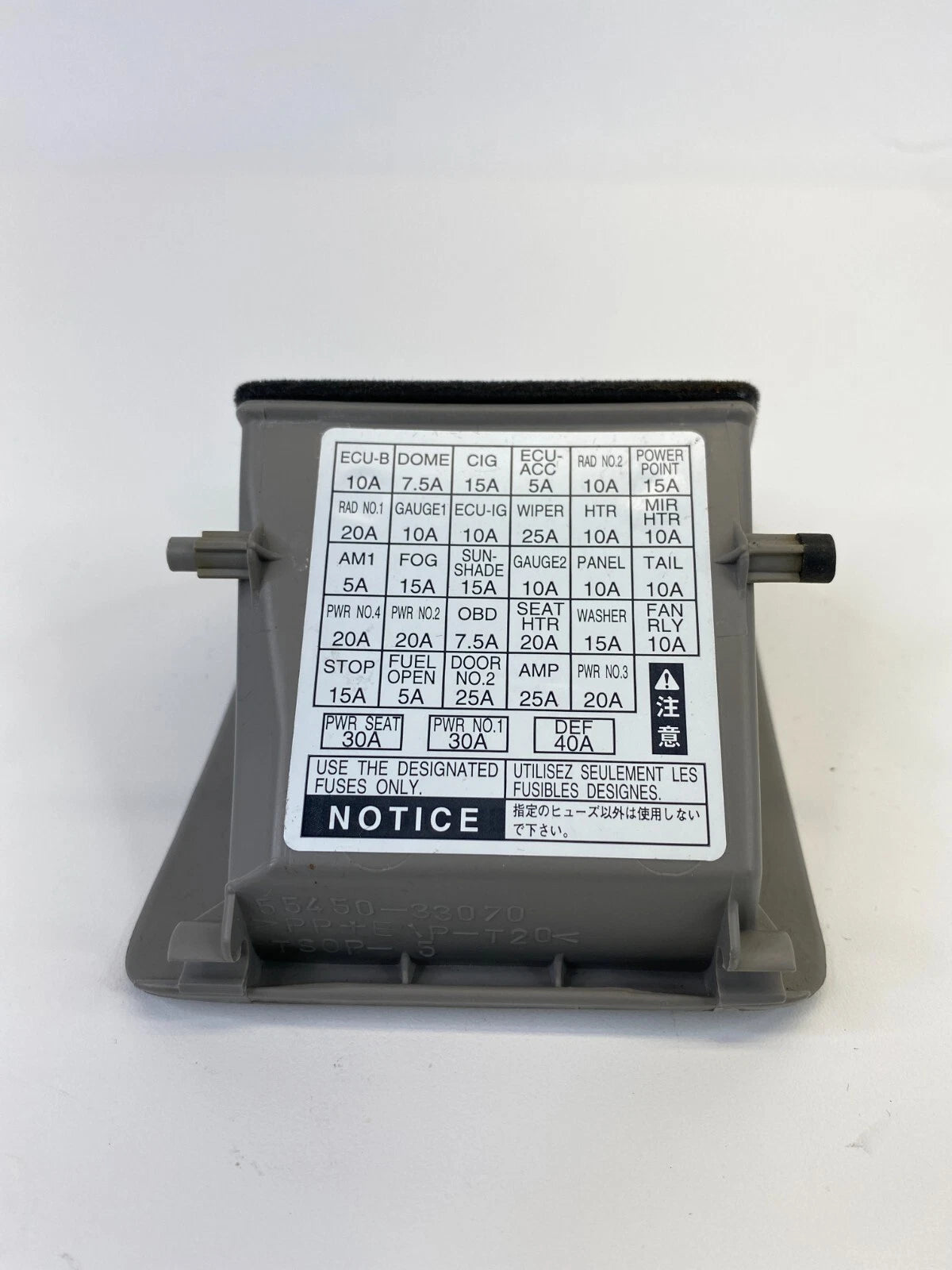 02 03 LEXUS ES300 04-06 LEXUS ES330 DASH COIN POCKET STORAGE FUSE BOX CAP OEM
