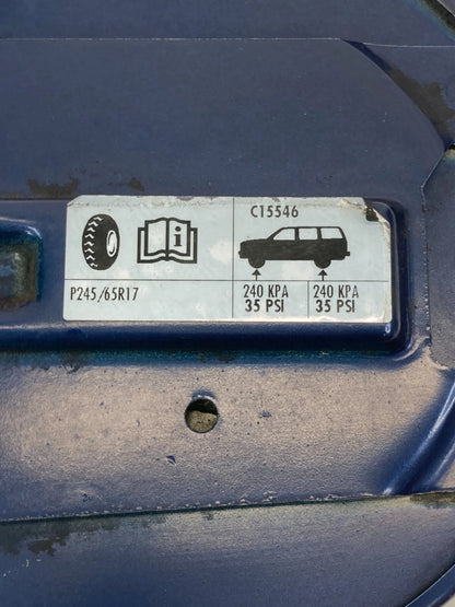 2002-2010 FORD EXPLORER MOUNTAINEER FUEL FILLER TANK DOOR GAS LID COVER BLUE OEM