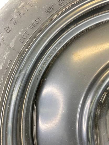 2010-2014 SUBARU OUTBACK EMERGENCY SPARE TIRE WHEEL COMPACT DONUT T145/80R17 OEM