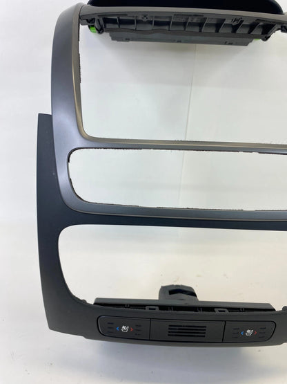 20014 2015 KIA SORENTO CENTER DASH RADIO & CLIMATE CONTROL TRIM BEZEL W/ CLOCK