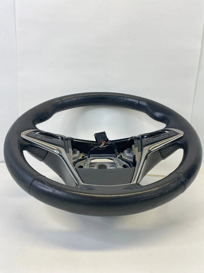 13-18 CADILLAC ATS SEDAN STEERING WHEEL W/ AUDIO CONTROL SWITCH LEATHER BLACK