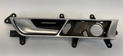 2006-2011 Audi A6 Front Left Side Interior Door Handle w/ Bezel 4F0837019C OEM