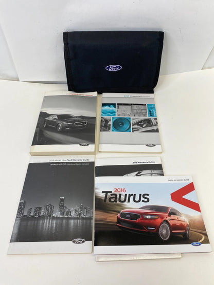 2016 FORD TAURUS OWNERS MANUAL WARRANTY GUIDE INFORMATION BOOK SET W/ CASE OEM