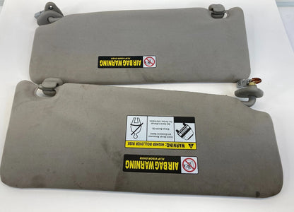 07-12 ACURA RDX ROOF SUNVISOR SUN VISOR SHADE LEFT & RIGHT PAIR SET W/ CLIPS OEM