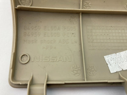 2007-2012 NISSAN VERSA INTERIOR REAR LEFT ACCESS PANEL LID COVER TRIM 84959-EL00