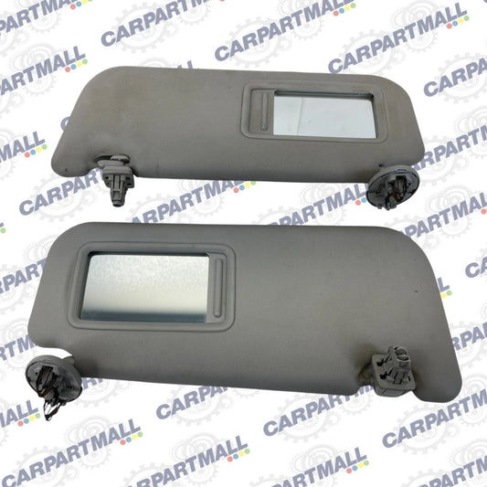 2009-2013 TOYOTA COROLLA LEFT & RIGHT SIDE SUNVISOR SHADE PAIR SET W/ MIRROR OEM