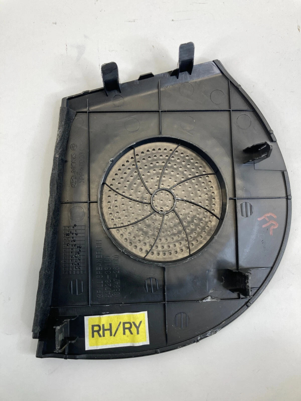 2011-2014 HYUNDAI SONATA DASH RIGHT PASSENGER SPEAKER COVER BEZEL 847263S100