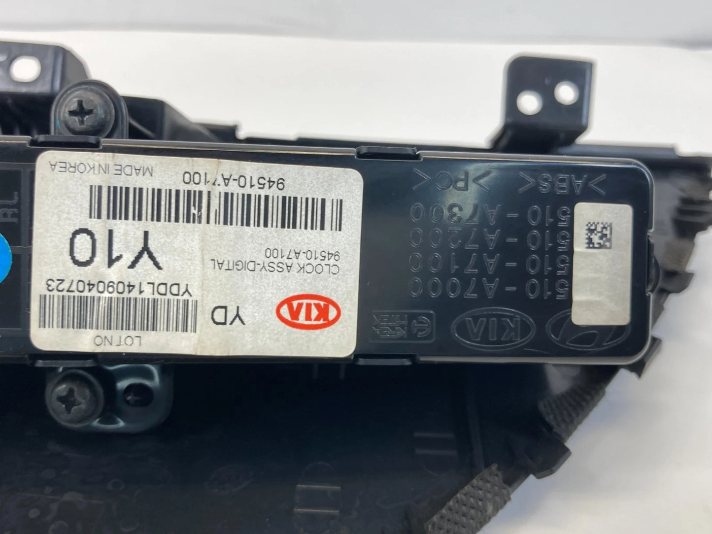 2014 2015 2016 Kia Forte Dash Clock Digital w/ Bezel Panel Trim 94510-A7100 OEM