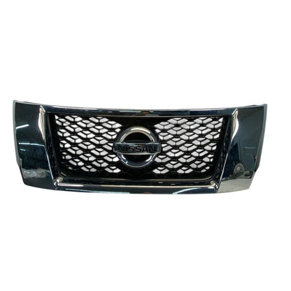 14-16 NISSAN PATHFINDER FRONT UPPER BUMPER RADIATOR GRILLE CHROME OEM 623103KN0B