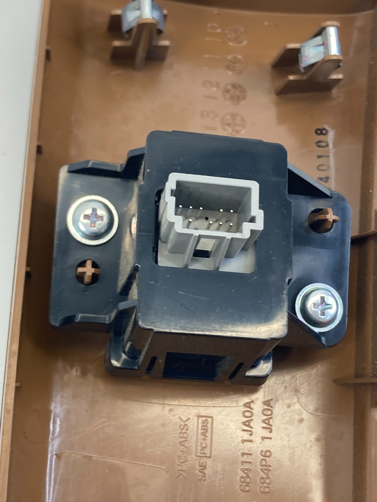 2011-2017 Nissan Quest Sliding Door Switch w/ Panel Cover Trim 68411-1JA0A OEM