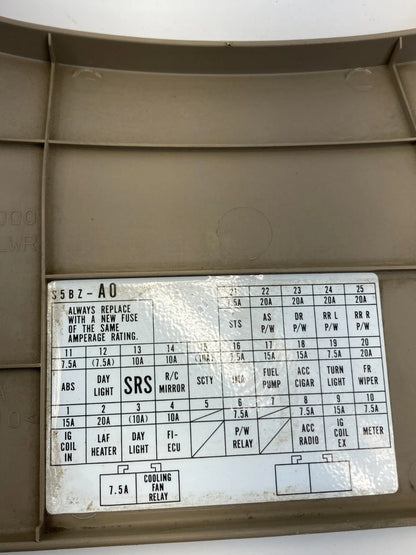 01-05 HONDA CIVIC INTERIOR FUSE ACCESS PANEL ACCESS TRIM COVER 77301-S5A-A000