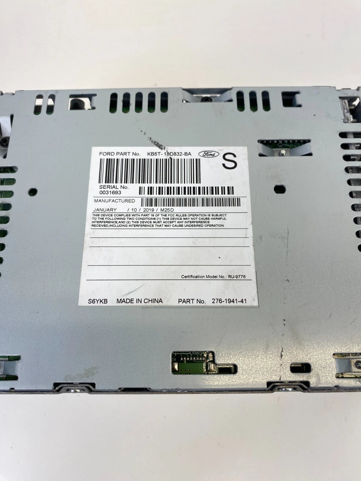 18 19 FORD POLICE INTERCEPTOR UTILITY AM/FM RADIO CD RECEIVER STEREO PLAYER OEM