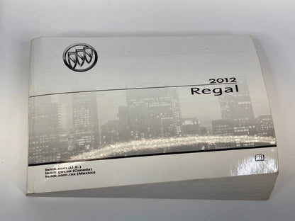 2012 12 BUICK REGAL OWNER'S MANUAL GUIDE WARRANTY INFORMATION W/ CASE OEM