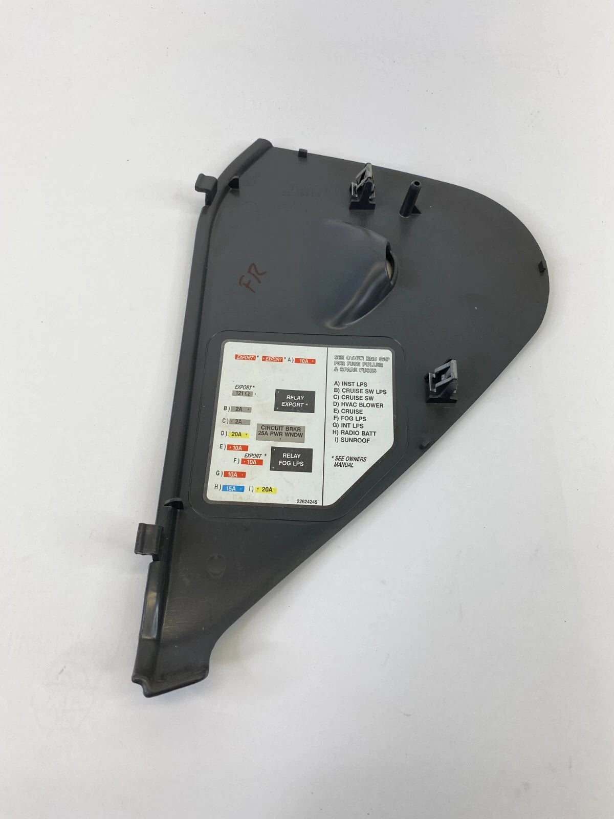 2001-2005 PONTIAC GRAND AM DASH RIGHT SIDE END CAP FUSE BOX COVER 222618850