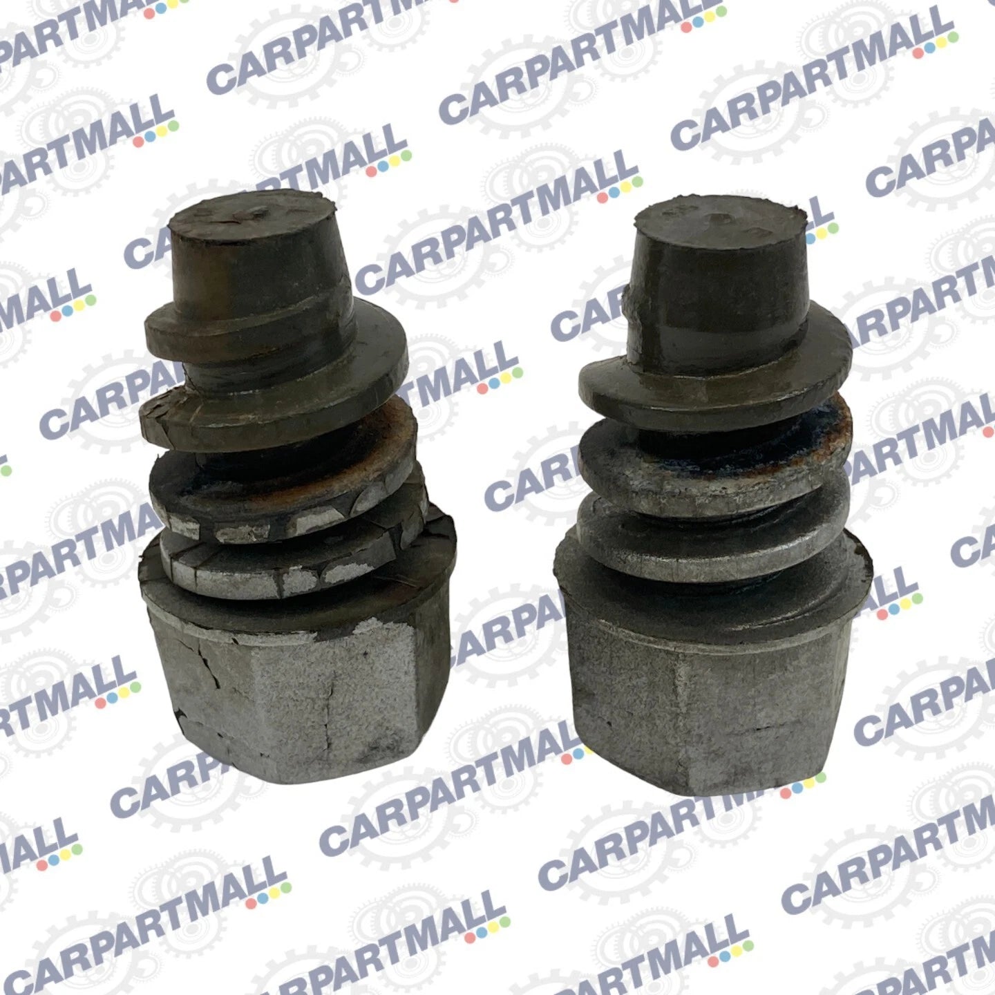 2003-2013 CHEVROLET IMPALA FRONT HOOD BUMPER RUBBER ADJUSTMENT STOP PAIR SET OEM