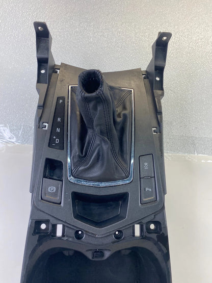 10-12 CADILLAC SRX CENTER CONSOLE UPPER TRIM SHIFTER BOOT BEZEL & CUP HOLDER OEM
