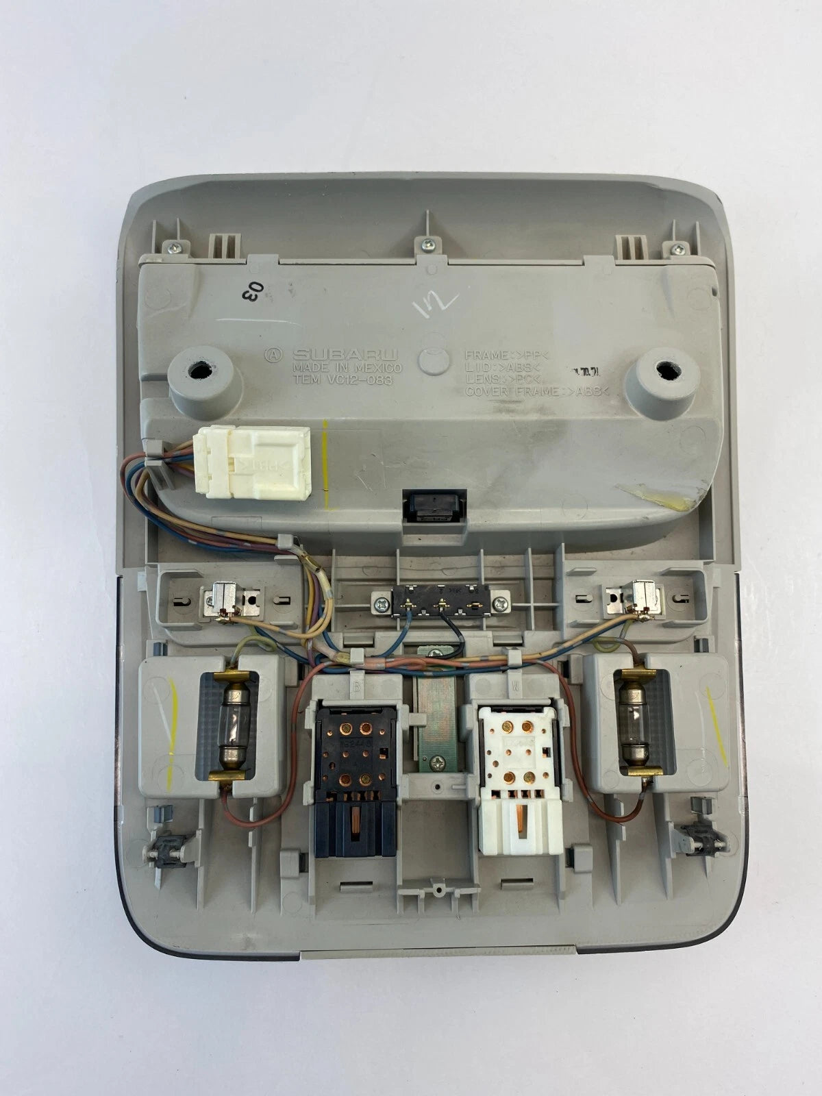 2010-2012 SUBARU LEGACY OVERHEAD CONSOLE SUNROOF MAP LIGHT SWITCH TEMVC12088 OEM