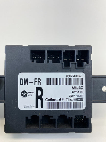 2008-2016 Chrysler Town & Country Front Right Door Control Module P05026860AE