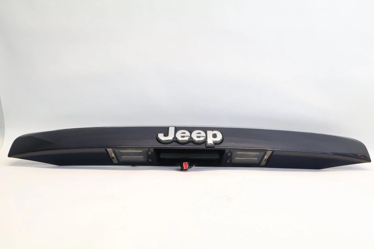 09-17 JEEP PATRIOT COMPASS TRUNK LIFT GATE LID LICENSE PLATE MOLDING BEZEL OEM