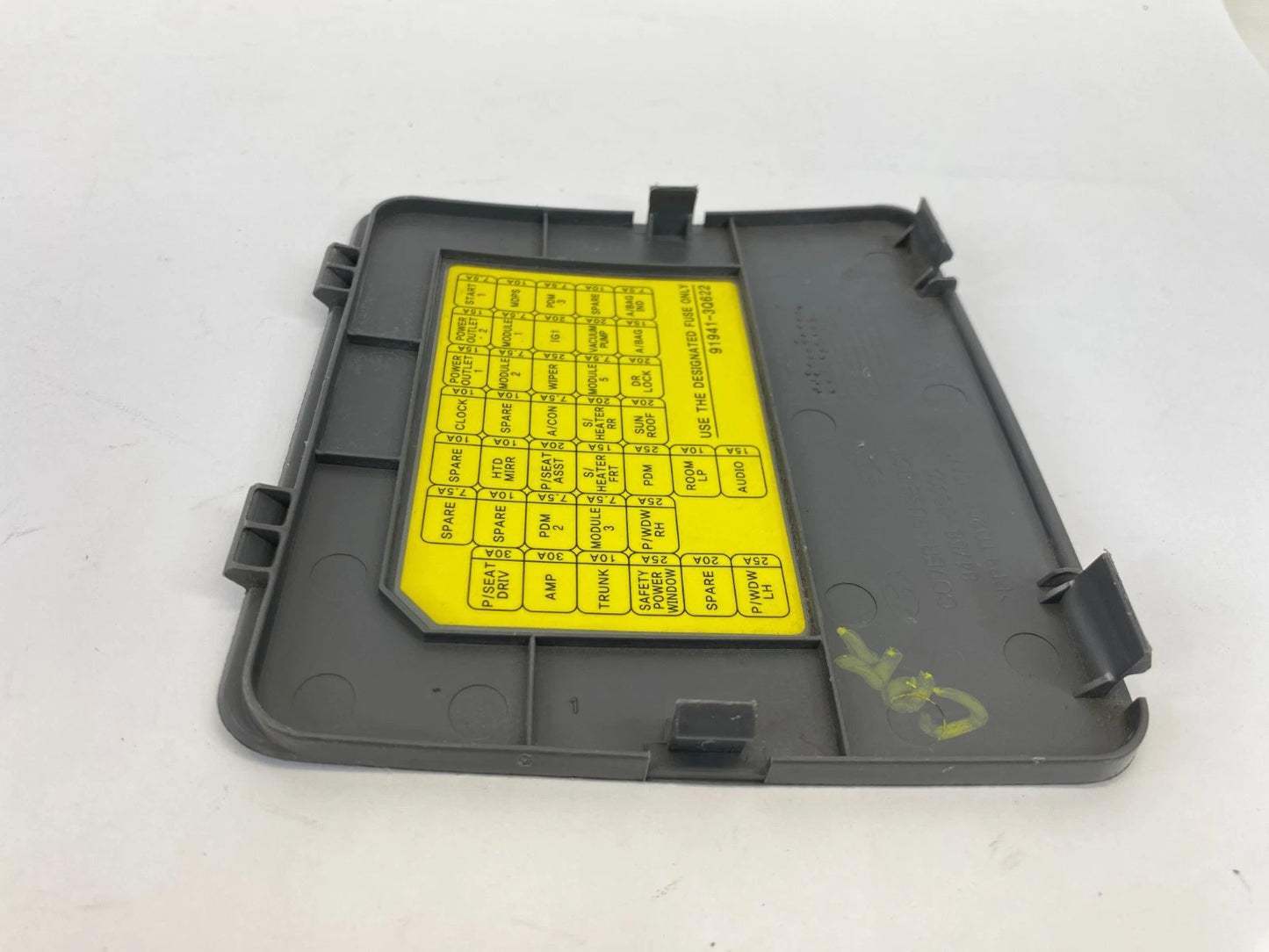2011-2015 HYUNDAI SONATA DASHBOARD FUSE BOX LID COVER GRAY 84758-3S000 OEM