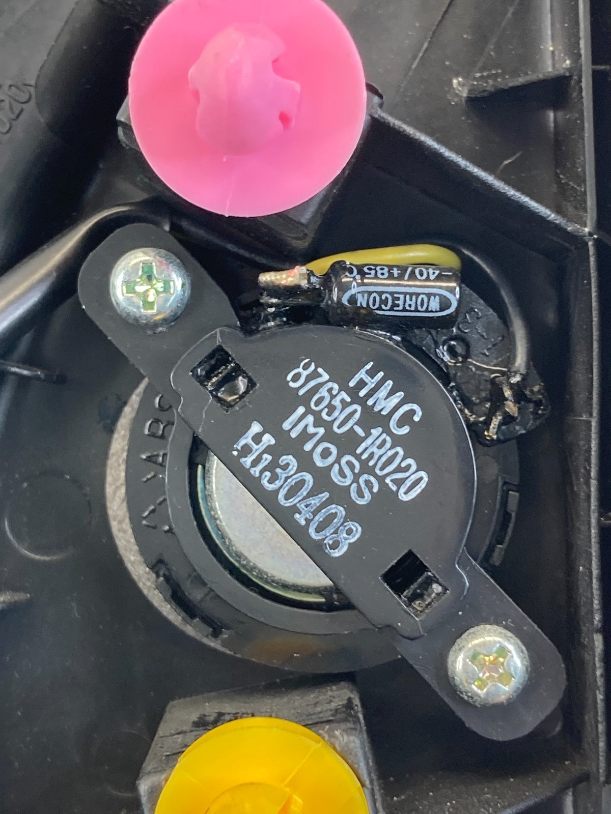 12-17 Hyundai Accent Front Left Door Tweeter w/ Corner Cover Trim 87650-1R020