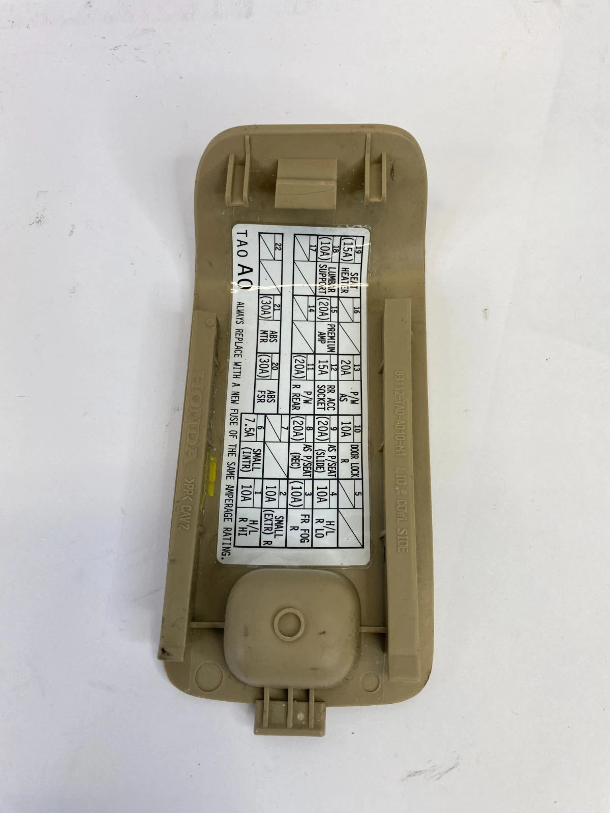 2008-2012 HONDA ACCORD DASH RIGHT LOWER COWL FUSEBOX DOOR COVER 83112TA0A010 OEM